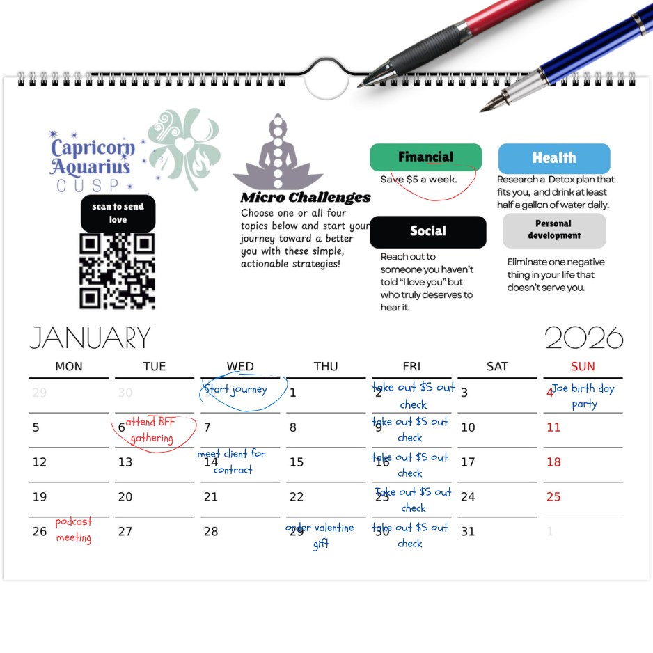 Journal-Calendar challenge 2026
